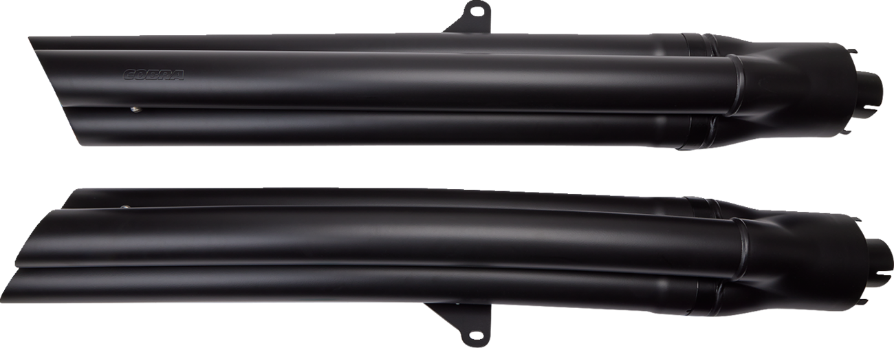 Cobra 6-Into-6 Slip-On Mufflers - Black