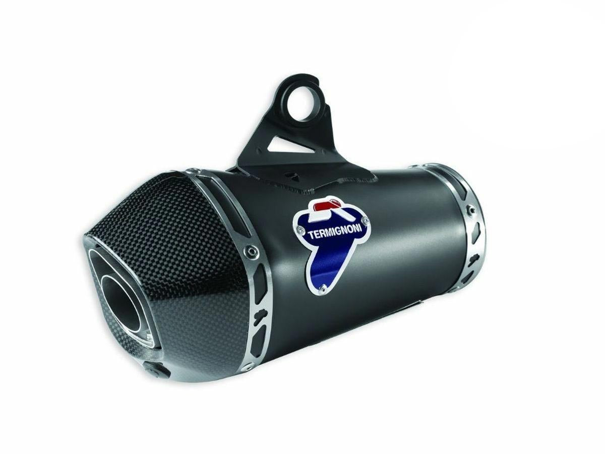 Termignoni 053TRBB Black Titanium Racing Silencer Ducati Scrambler 800 Monster 797 Euro 5