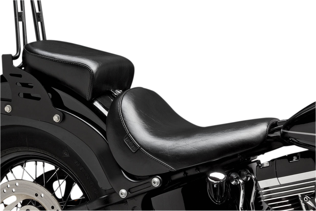 Le Pera Bare Bones Pillion Pad - Deluxe - Smooth - Black - FLS/FXS '11-'17