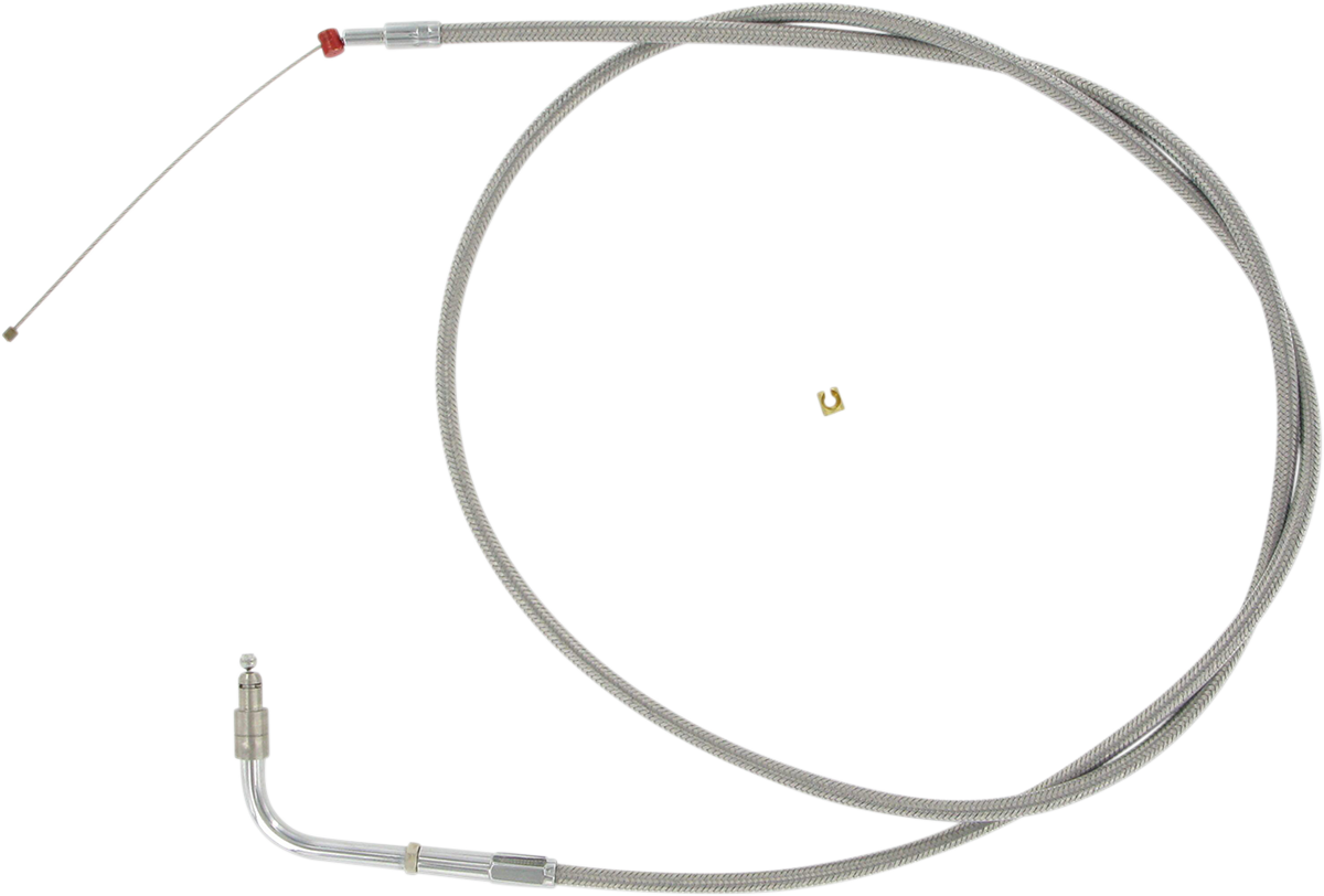 Barnett Stainless Steel Throttle Cable - +6" - '96-'07 Touring