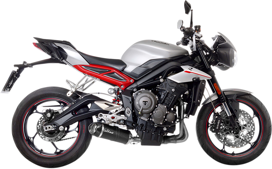 LeoVince LV One Evo Muffler - Carbon Fiber - Street Triple 765