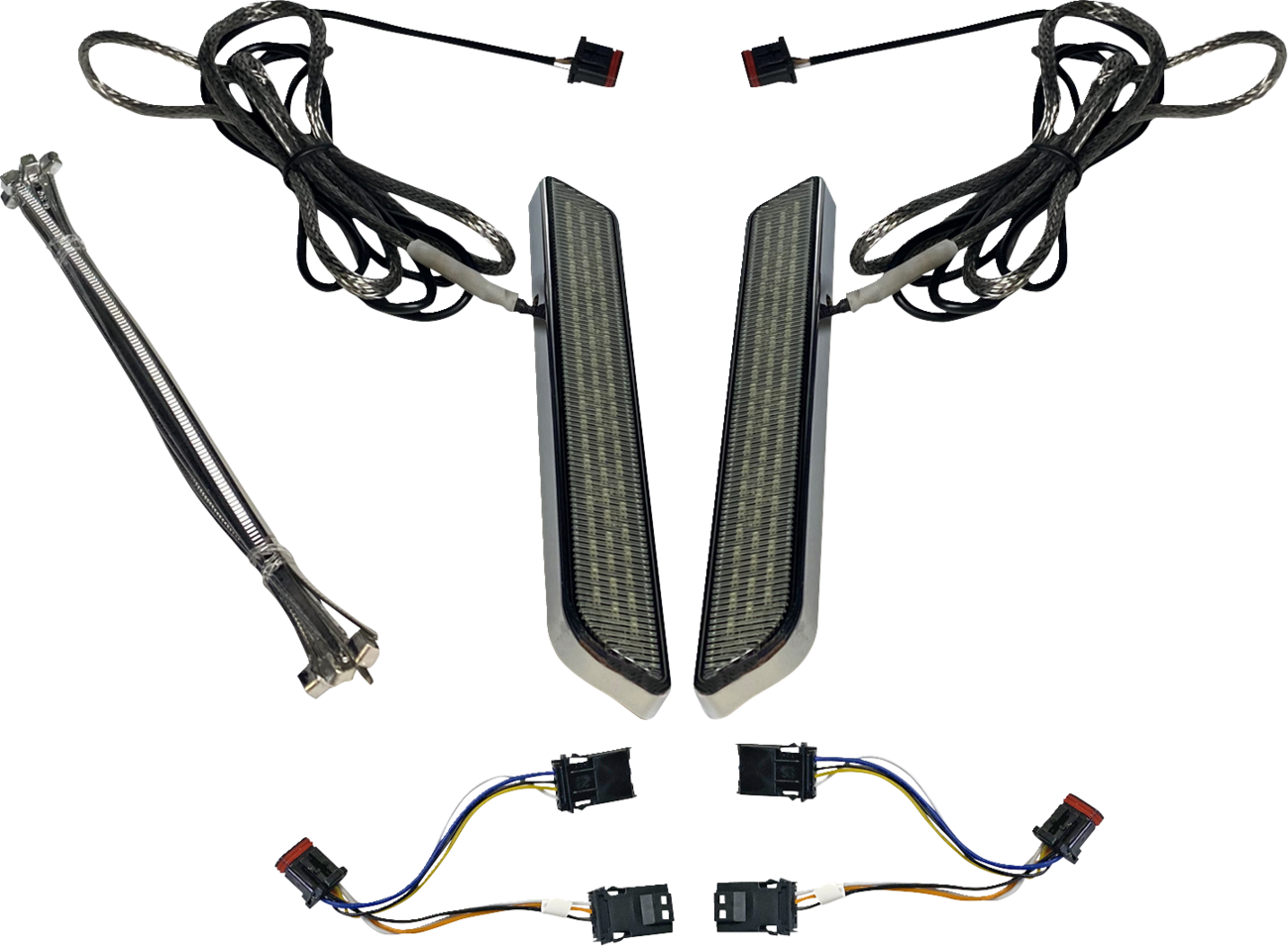 Custom Dynamics LED Fork Light - Smoke - Chrome
