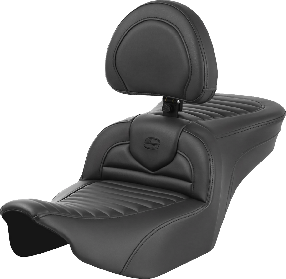 Saddlemen Roadsofa™ Seat - With Backrest - Tuck-N-Roll - FLTR/FLHX '23-'24