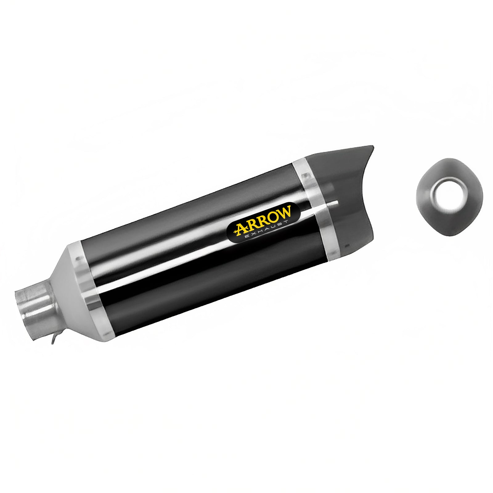 Arrow 71772AKN Street Thunder Aluminium Dark Slip On With Carbon End Cap