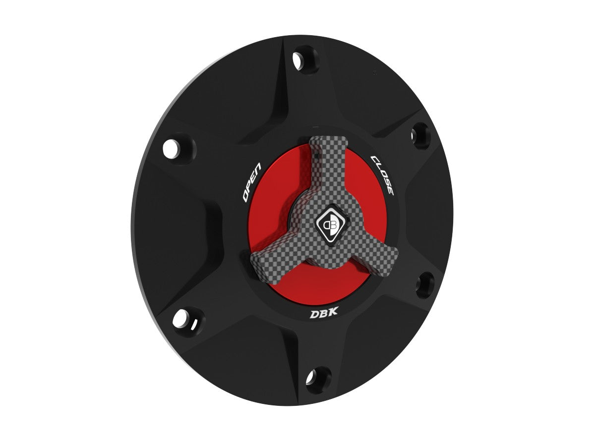 Ducabike DBK Ducati Quick Release Fuel Tank Cap - Black / Red