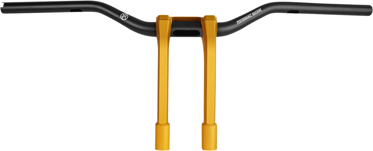 Performance Machine (PM) Phatbar &amp; Riser Kit - External Wiring - 9" - Gold Ops