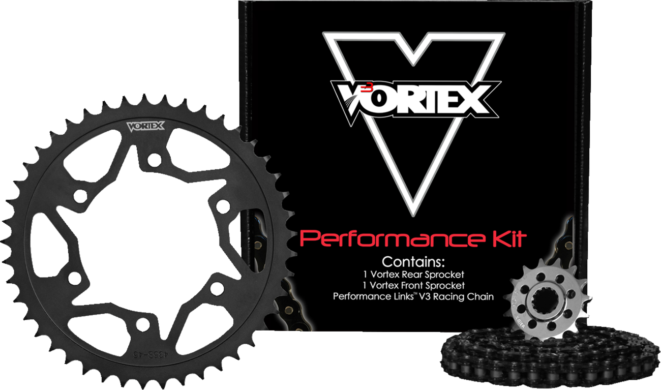 Vortex Chain And Sprocket Kit - WSS - Black - Suzuki GSX-R 1000/R