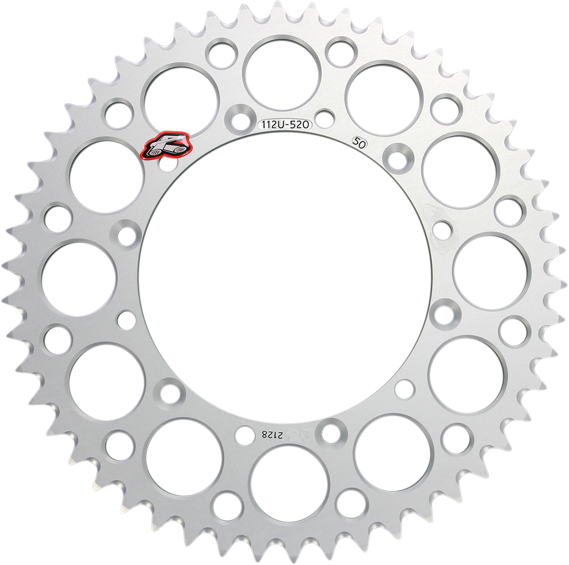 Renthal Rear Sprocket - Aluminum - 50 Tooth - Silver - Kawasaki