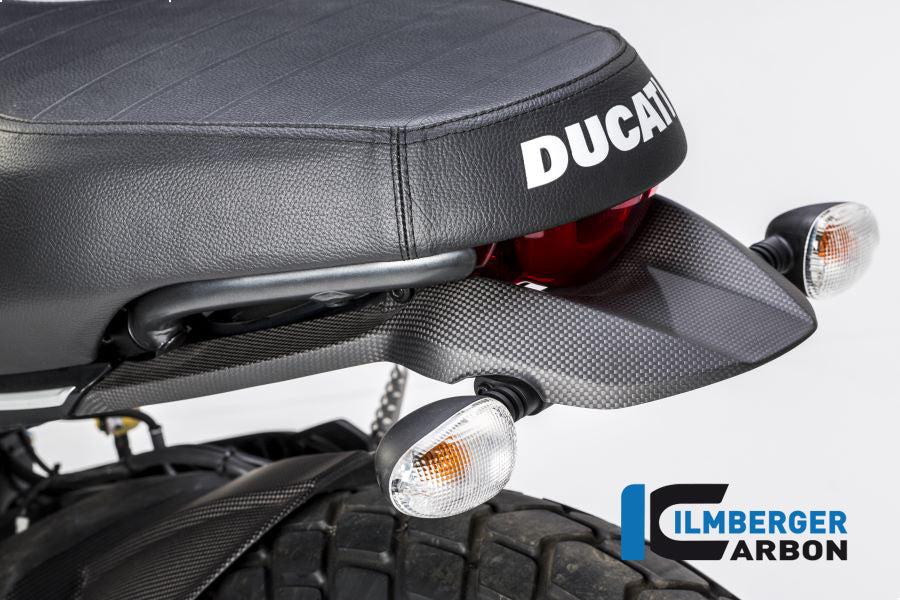 Ilmberger Carbon Holder Turn Signals Rear Ducati Scrambler 2016 - Matte