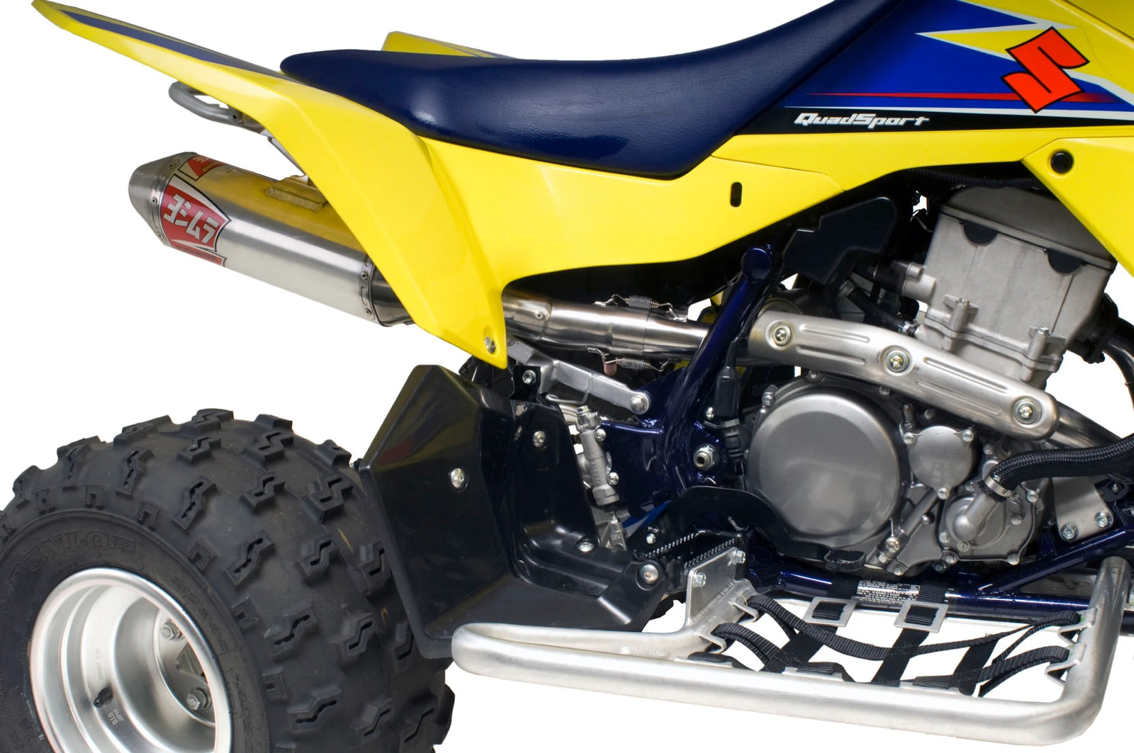 Yoshimura SUZUKI/KAWASAKI LTZ400 03-14 RS-2 Stainless Full Exhaust, W/ Aluminum Muffler