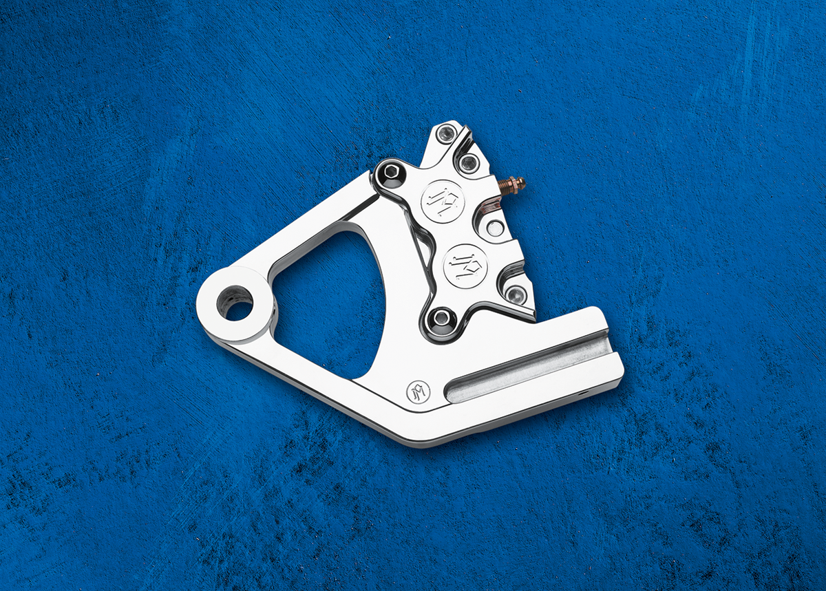 Performance Machine (PM) Caliper - Rear - Chrome - 87-99 FXST/FLST