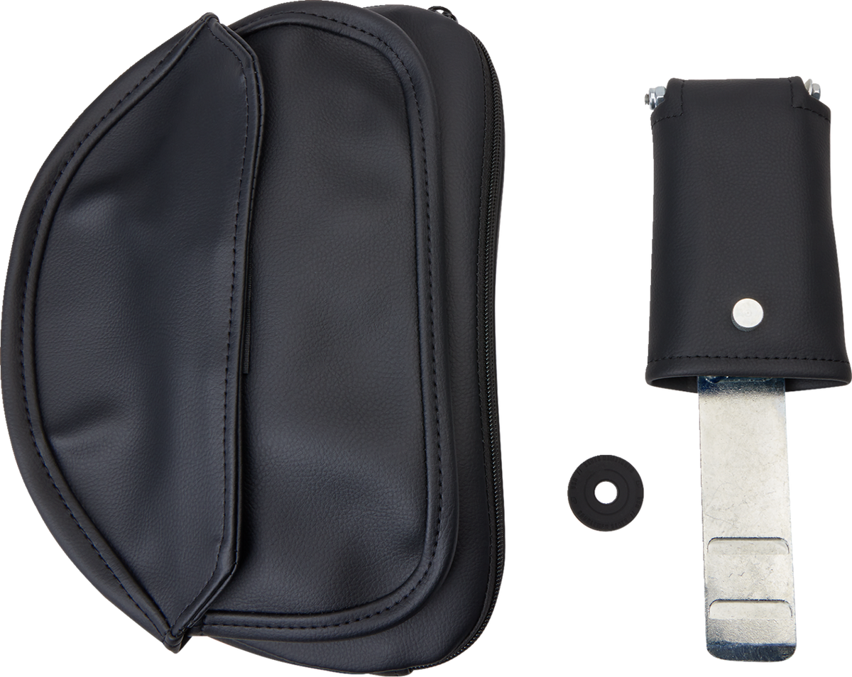 Saddlemen Seat - Explorer™ - With Backrest - Stitched - Black - XL '04-'20
