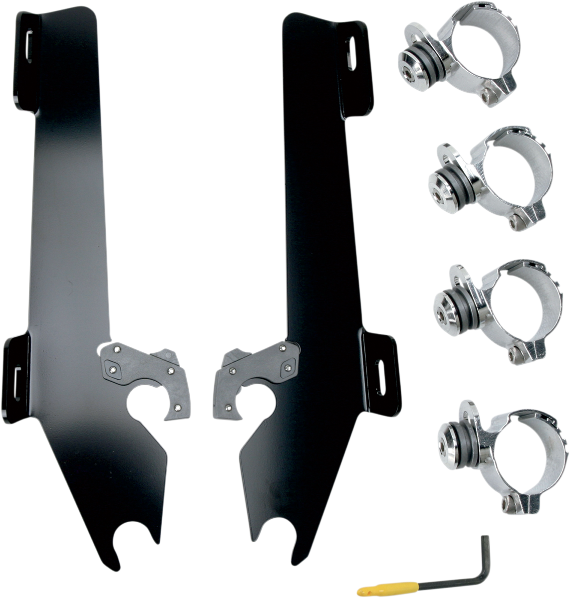 Memphis Shades Batwing Trigger Lock Mounting Kit - Stateline/Sabre - Black