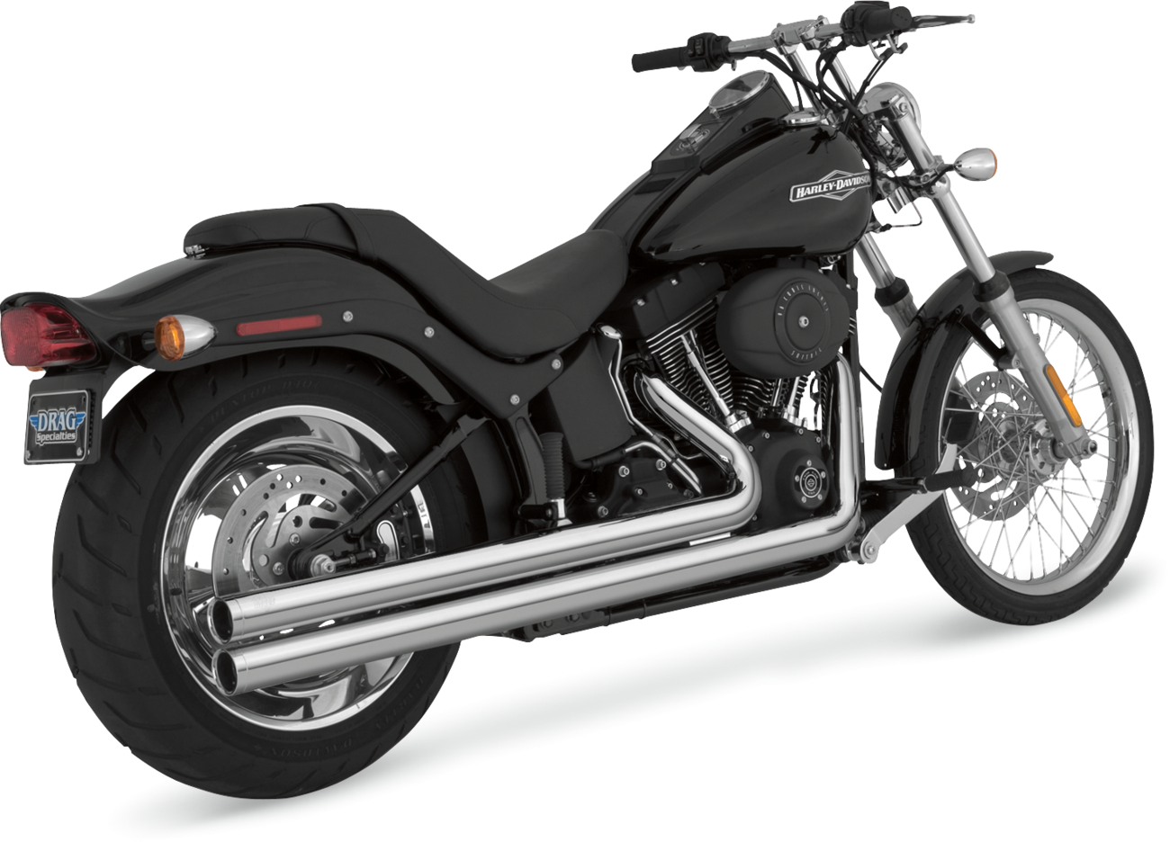 Vance & Hines Big Shots Exhaust System - Long - Chrome - Softail