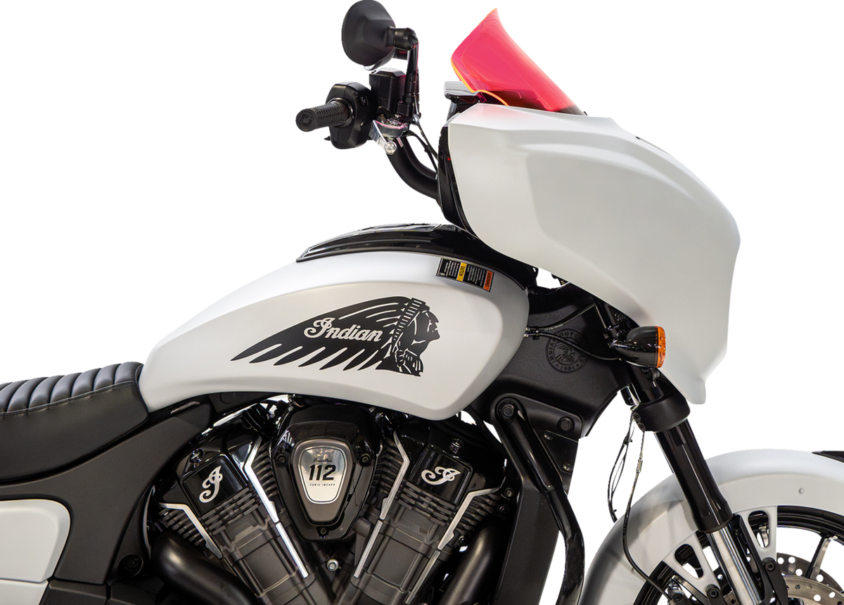 Klock Werks Windshield - 9" - Pink Ice - Chieftain PowerPlus/Roadmaster PowerPlus