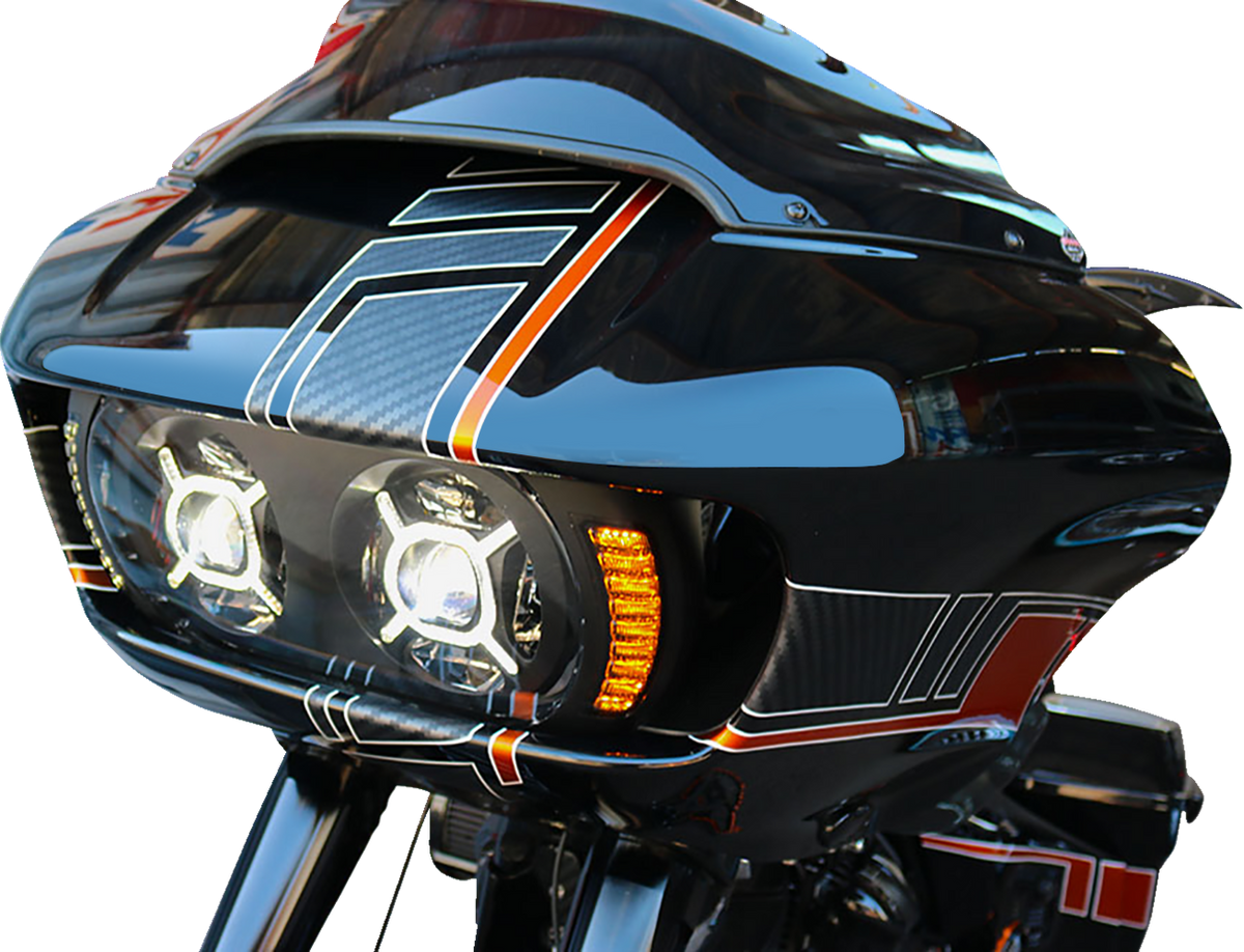 Paul Yaffe Bagger Nation Turn Signal Bezel - FLTR