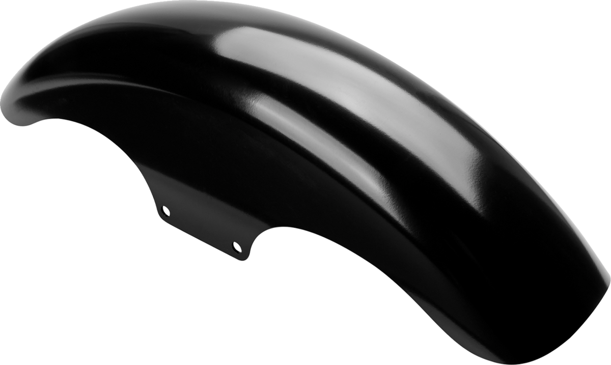 Klock Werks Top-Hat Front Fender - Black - 19" - HD Softail