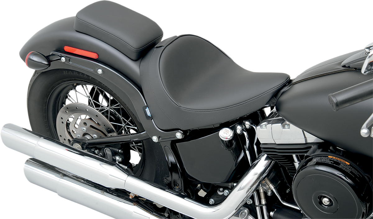 Drag Specialties Seats Solo Seat - Smooth - Backrest - FXS/FLS '11-'17