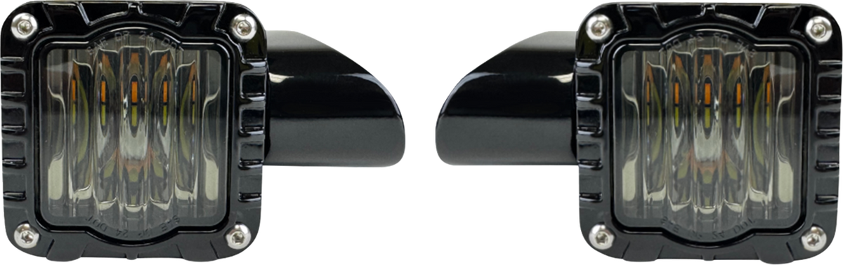 Custom Dynamics Turn Signal - Shark Demon™ - LED - Front - Smoke Lens