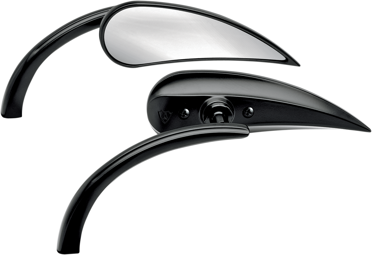 Arlen NESS Mirror - Micro - Rad 2 - Side View - Teardrop - Black - Right