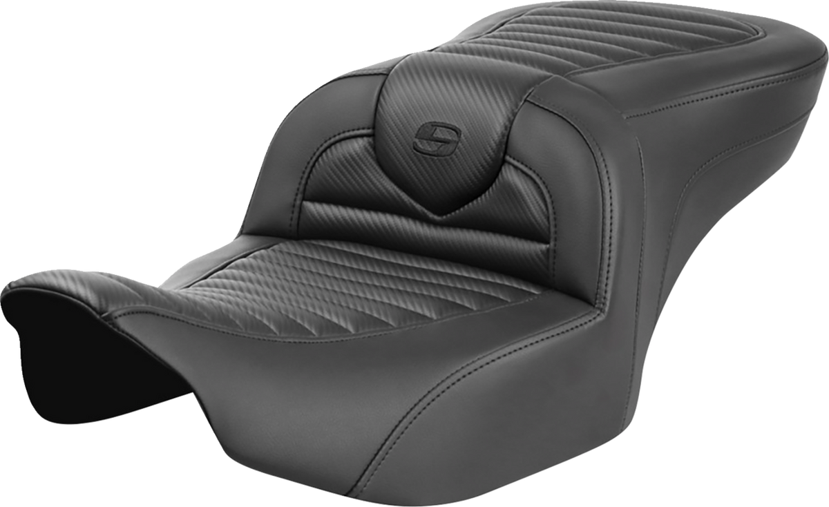 Saddlemen Roadsofa™ Seat - Without Backrest - Tuck-N-Roll - Carbon Fiber - FLTR/FLHX '23-'24