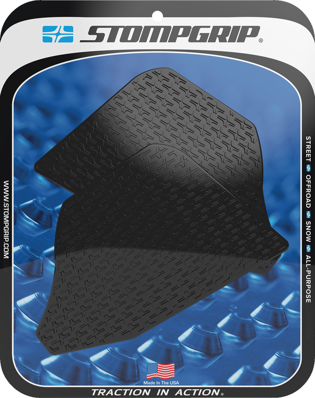 StompGrip Tank Grips - Icon - Black - Ducati - Multistrada '22-'25