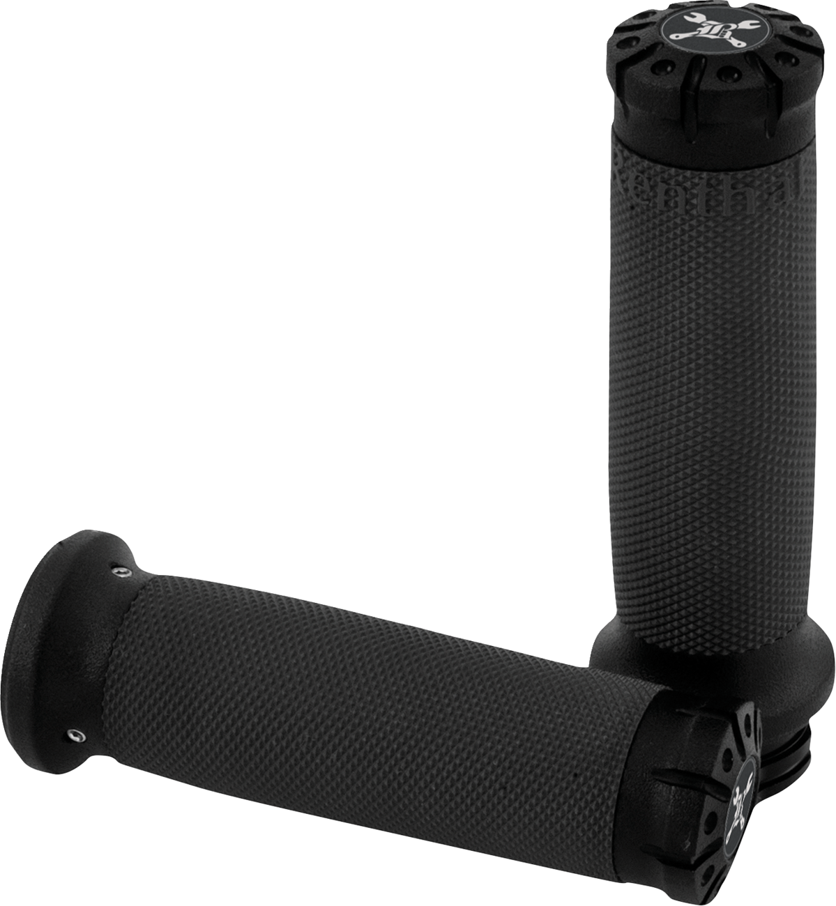 Burly Brand Hawk Grips - TBW - Black Machined