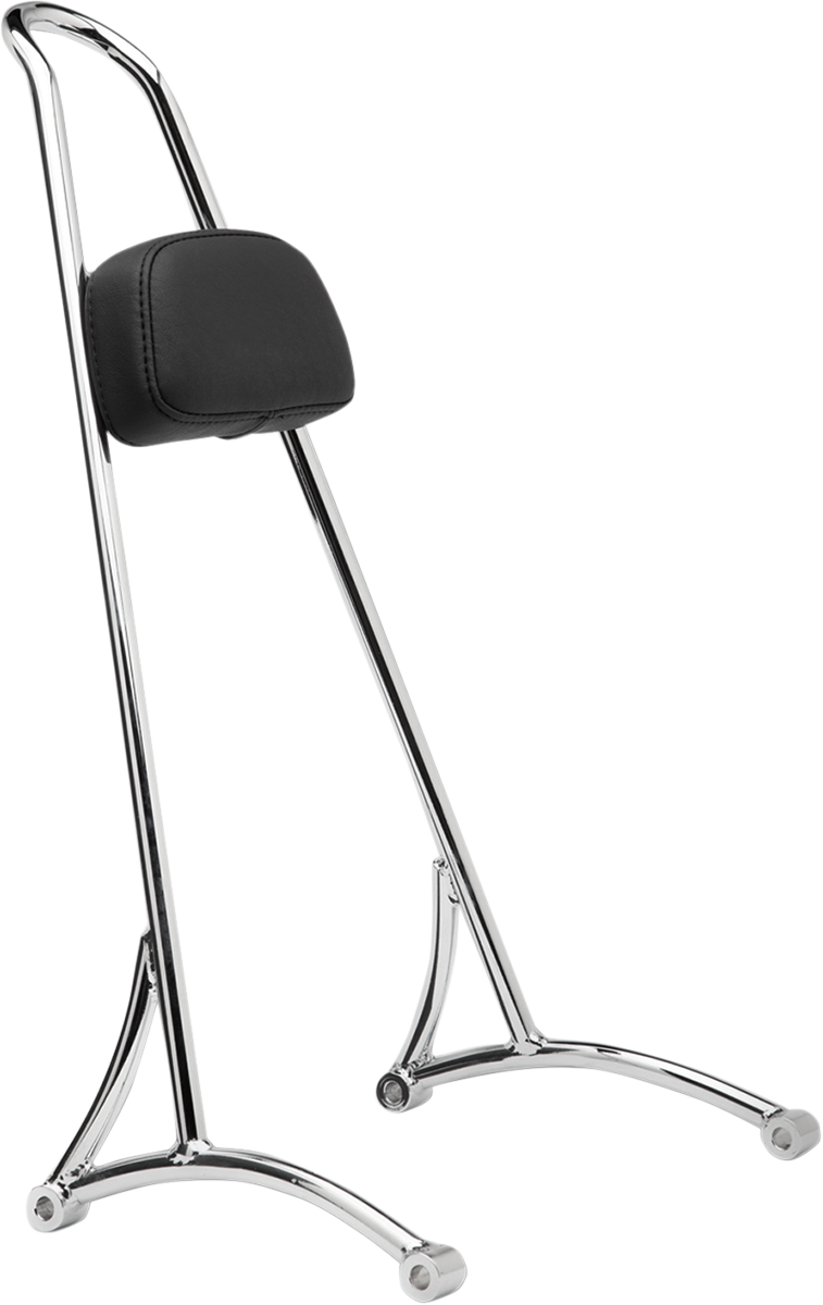 Burly Brand 20" Tall Sissy Bar - Chrome - HD Sportster '04-'22