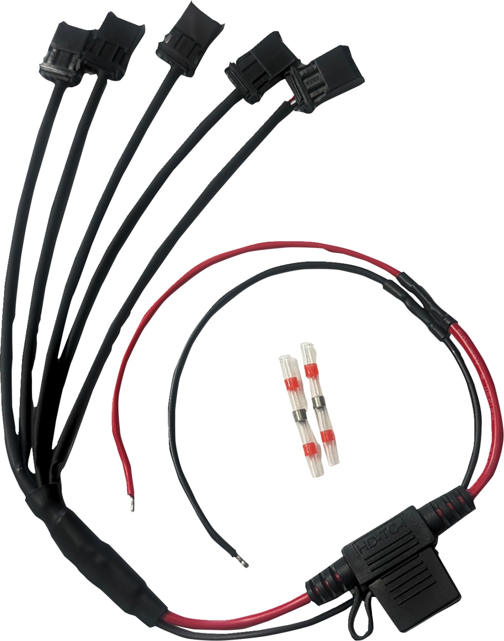 Custom Dynamics Shark Demon® Fog Light Wire Harness - Multi-Light 5-To-1