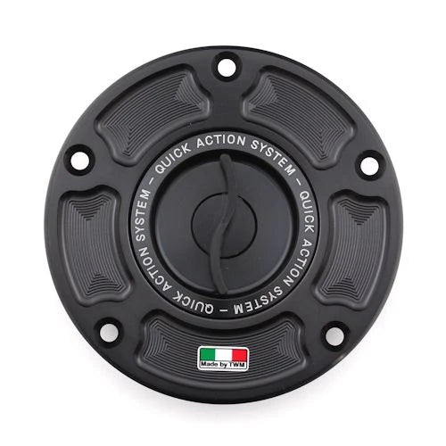 TWM Quick Action CNC Aluminum Gas Cap For Streetfighter V4 V4S - Black