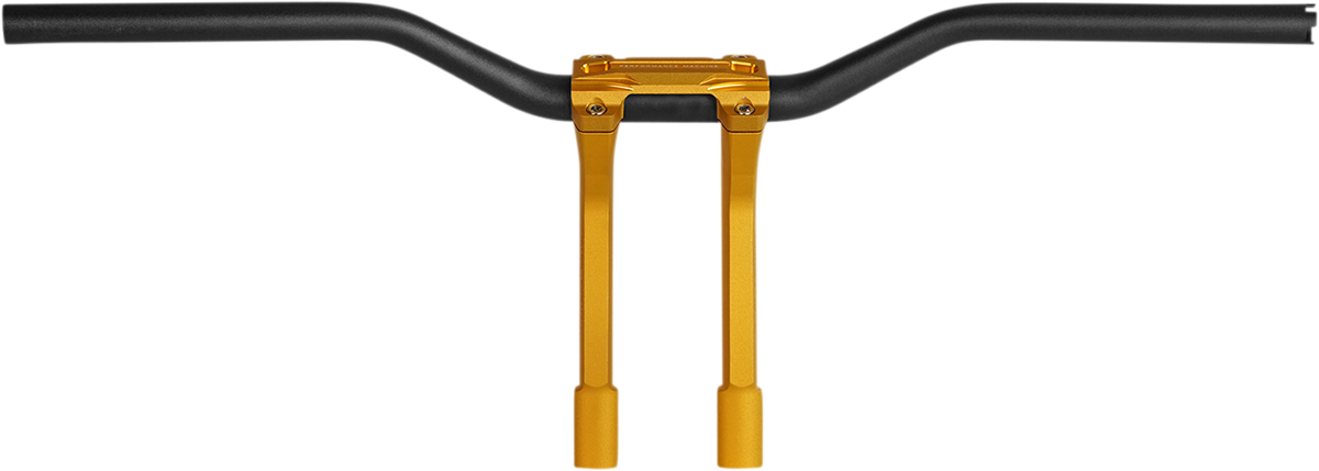 Performance Machine (PM) Phatbar & Riser Kit - External Wiring - 9" - Gold Ops