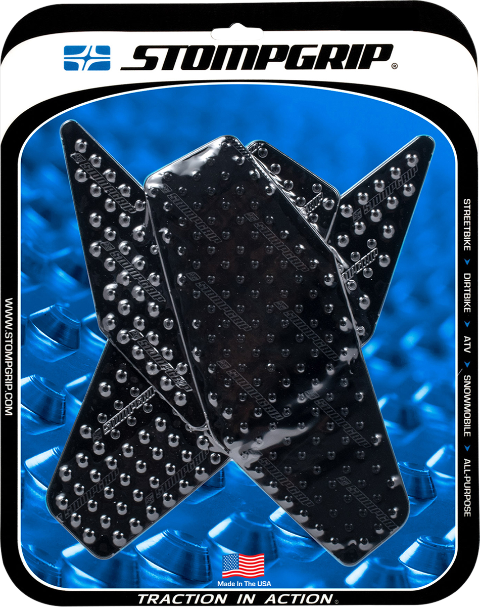 StompGrip Tank Grips - Volcano - Black - Yamaha - YZF '08-'16