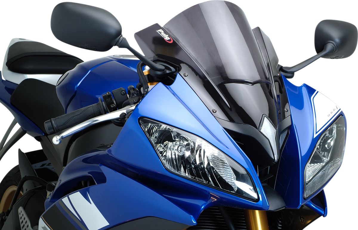 PUIG HI-Tech Parts Race Windscreen - 13-3/4" - Dark Smoke - YZF-R6