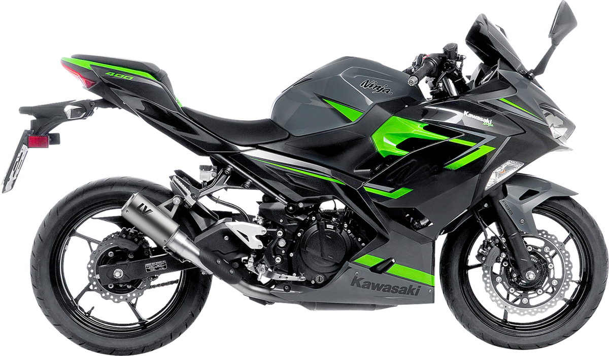 LeoVince LV Corsa S Slip-On Muffler - Titanium - Kawasaki Ninja 400/500