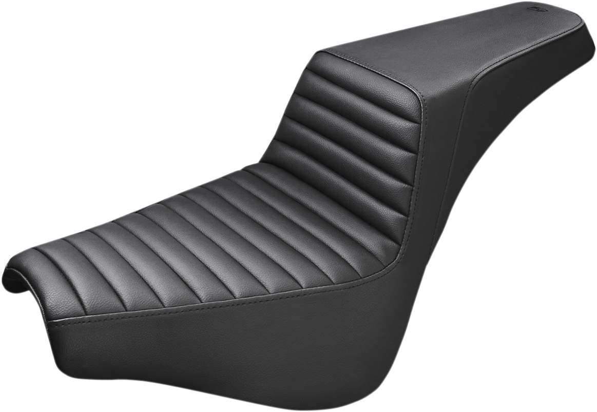Saddlemen Step-Up Seat - Front Tuck-N-Roll - Black - FX '18-'24