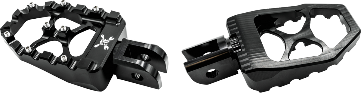 Burly Brand MX Evolution Driver Pegs - Black - Softail
