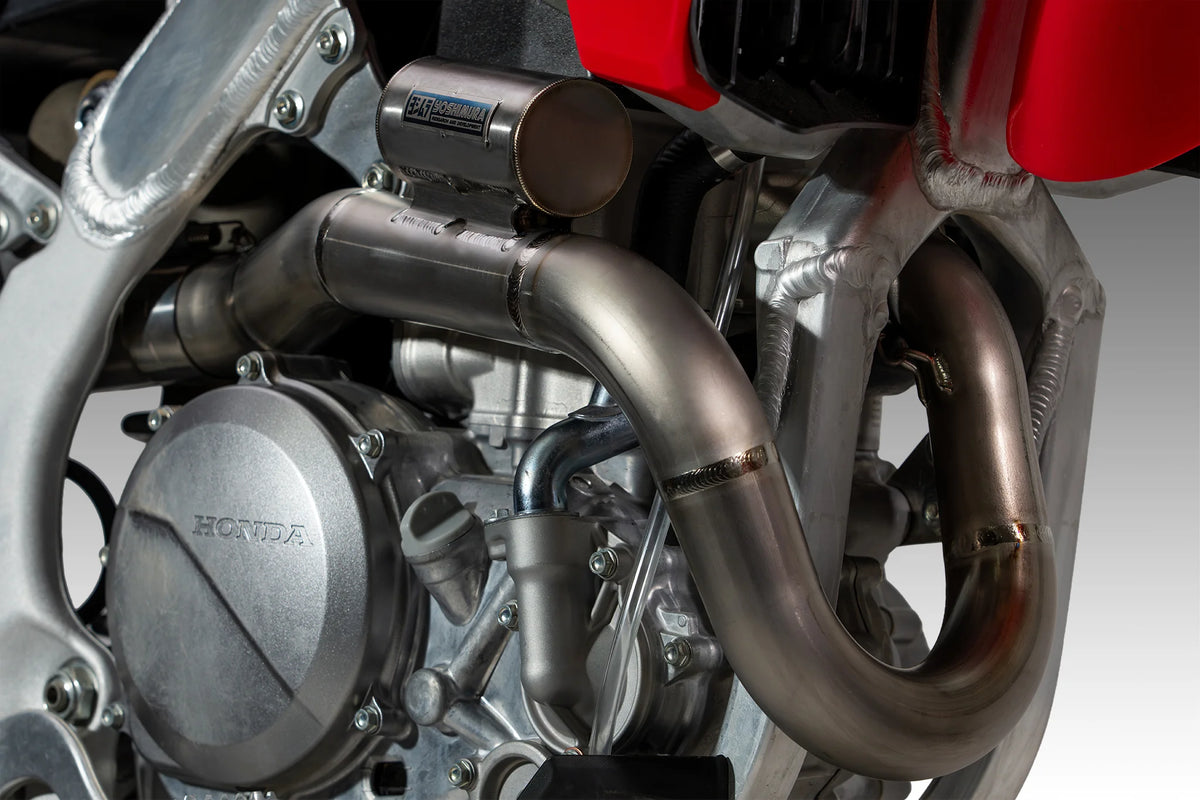 Yoshimura CRF450R/RX 2027 RS-12evo Titanium Full Exhaust, W/ Titanium Muffler