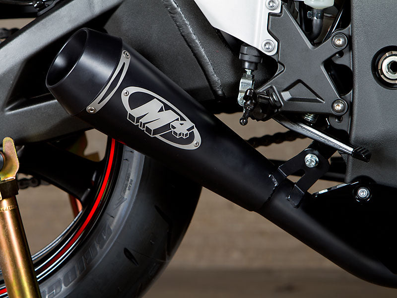 M4 Exhaust 2011 ZX10R GP System Slip On with Black Canister