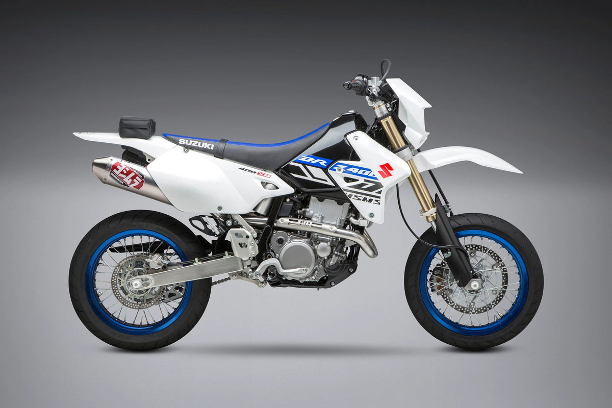 Yoshimura DR-Z400S/SM 00-24 RS-2 Stainless Full Exhaust, W/ Aluminum Muffler