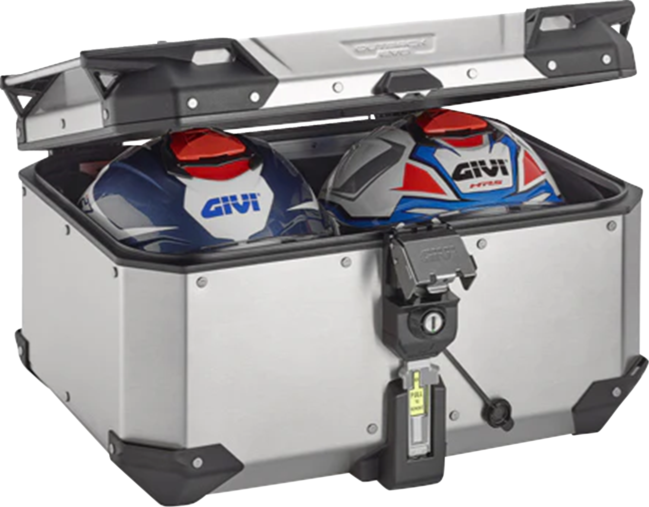 GIVI Outback Evo Top Case - 58 Liter - Silver