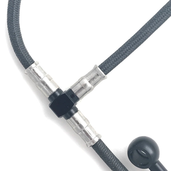 Fren Tubo Carbon Fiber Braided ABS Delete Brake Line Kit Yamaha R1 R1S R1M 15-25