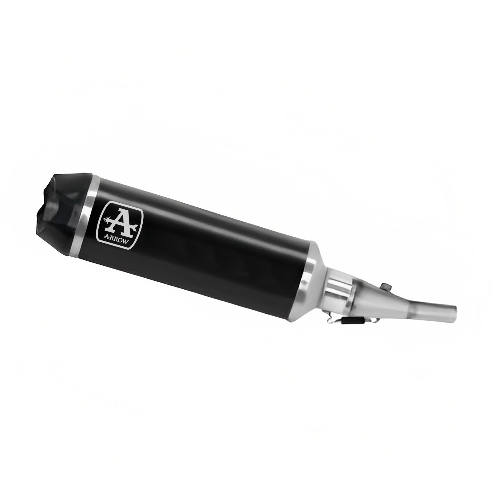 53547AKN Indy Race Aluminium Dark Slip On With Carbon End Cap