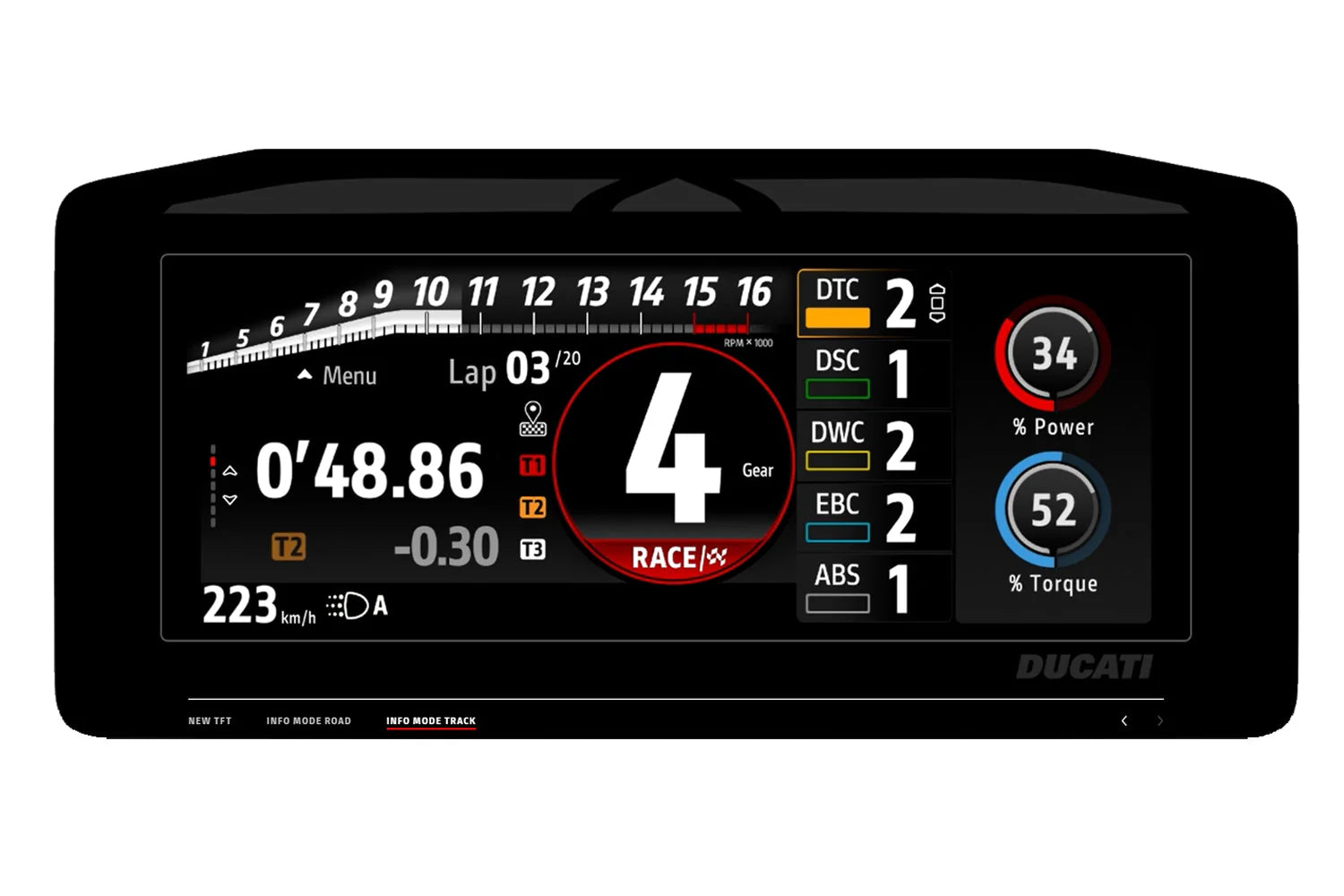 Shieldotron Ducati Panigale / Streetfighter V4 2025+ Instrument Cluster Screen Protector