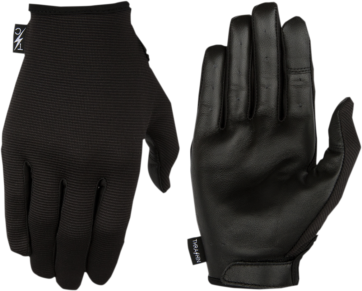 Thrashin Supply CO. Stealth Leather Palm Gloves