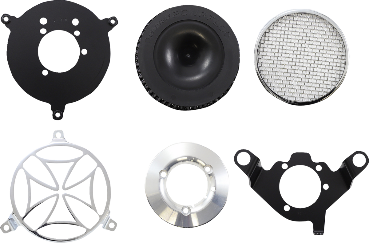 Cobra Air Cleaner Kit - Chrome