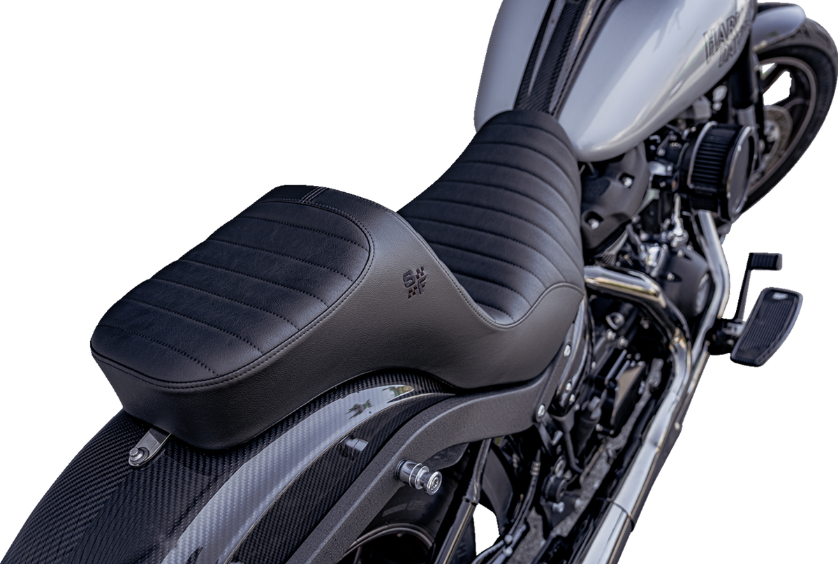 Slyfox Chariot Seat - Black Classic Stitch - Black Logo - FLSB '18-'21/FXLR '18-'26