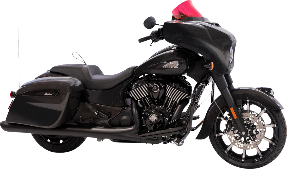 Klock Werks Ice Flare® Windshield - 10" - Pink Ice - '14-'26 Indian