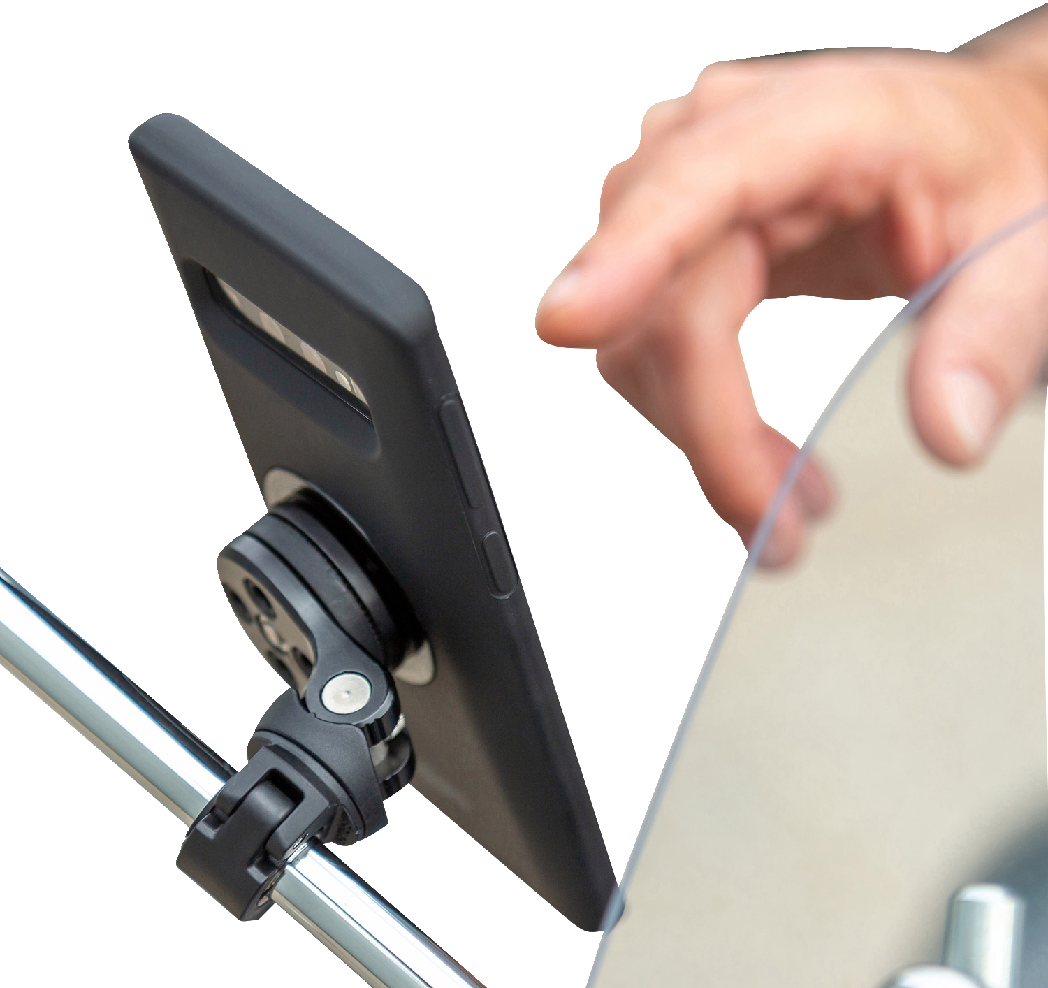 SP Connect Mirror Mount Pro - Phone - Black