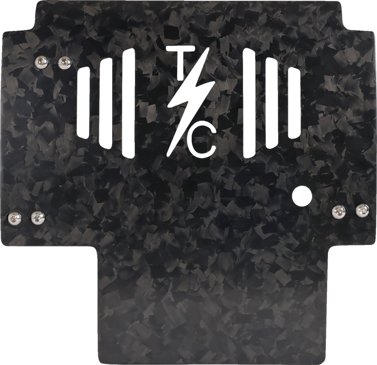 Thrashin Supply CO. Skid Plate - Carbon Fiber/Forged - With Gold Brackets - FLHX/FLTRX