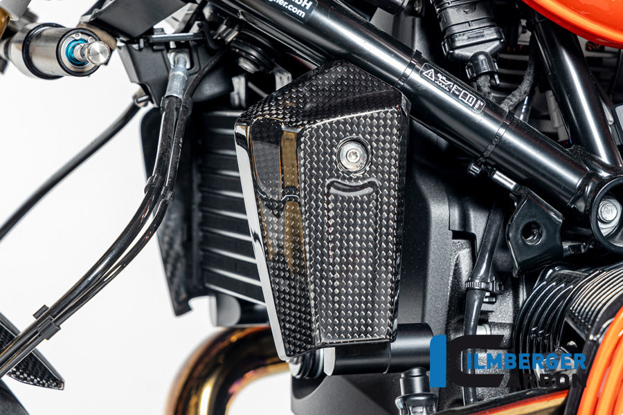 Ilmberger Carbon Oil Cooler Cover Left BMW R12 NineT - Gloss / Twill